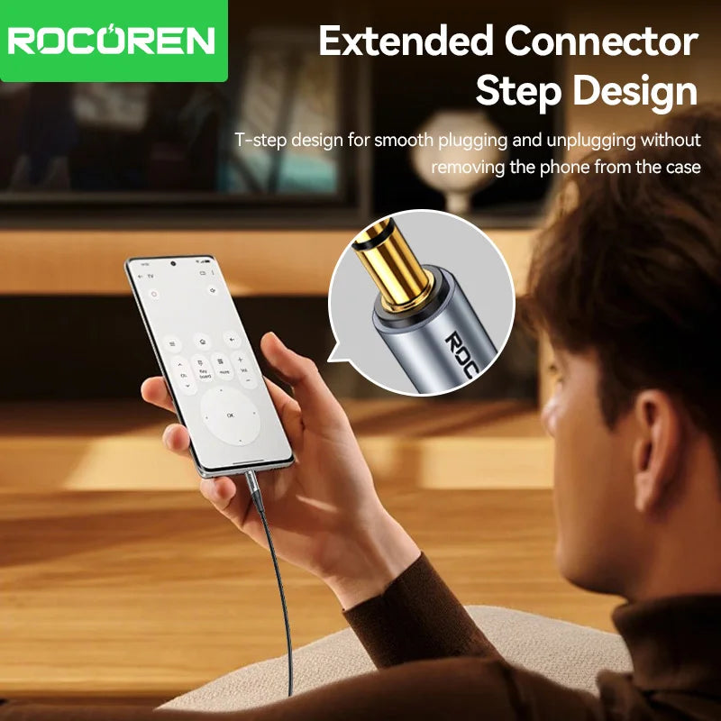 Rocoren 3.5mm Nylon Braided Aux Cable – Male to Male Audio Cord Audio Aux Cable Nixie