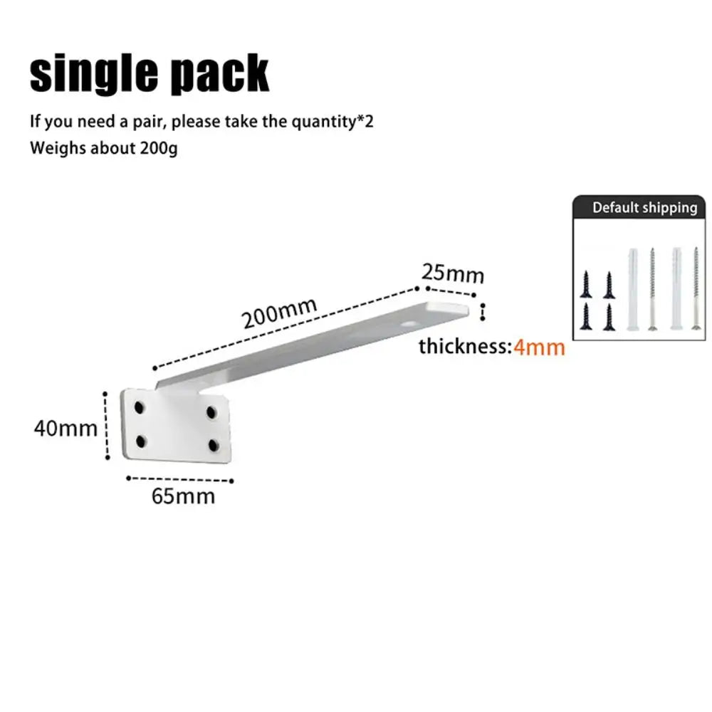 Heavy Duty Floating Shelf Brackets Invisible Wall-Mounted L Bracket