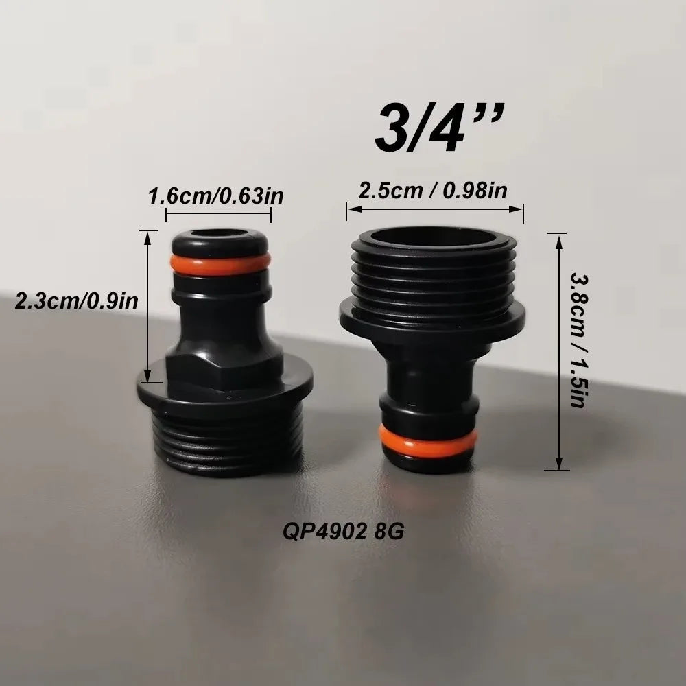 1/2" & 3/4" Brass Tap Nipple Connector – Garden Hose Quick Fit Garden Hose Connector Nixie 25mm As Shown
