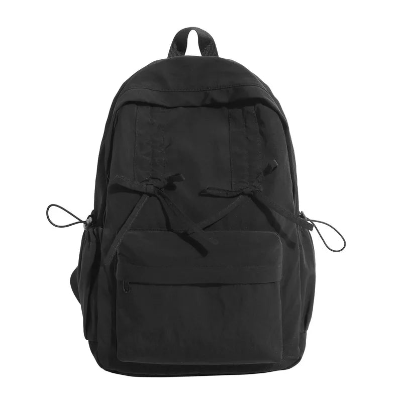 Drawstring Bow Backpack for Women – Lightweight Travel & School Bag Women's Backpack Nixie