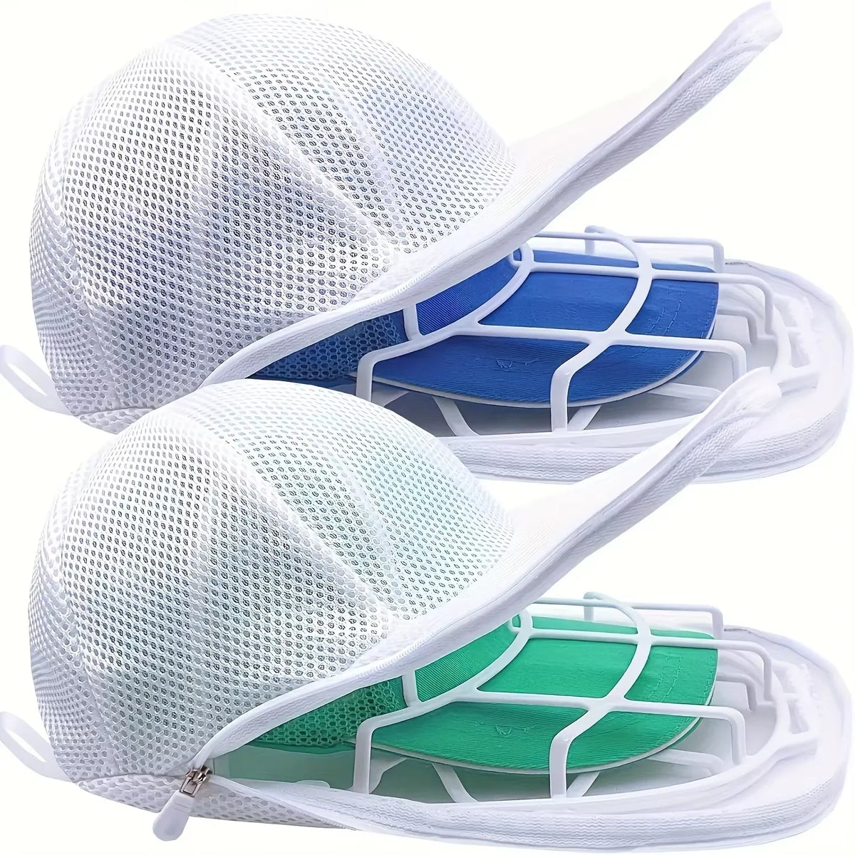 Baseball Cap Washer Cage & Mesh Bag | Anti-Deformation Hat Cleaner