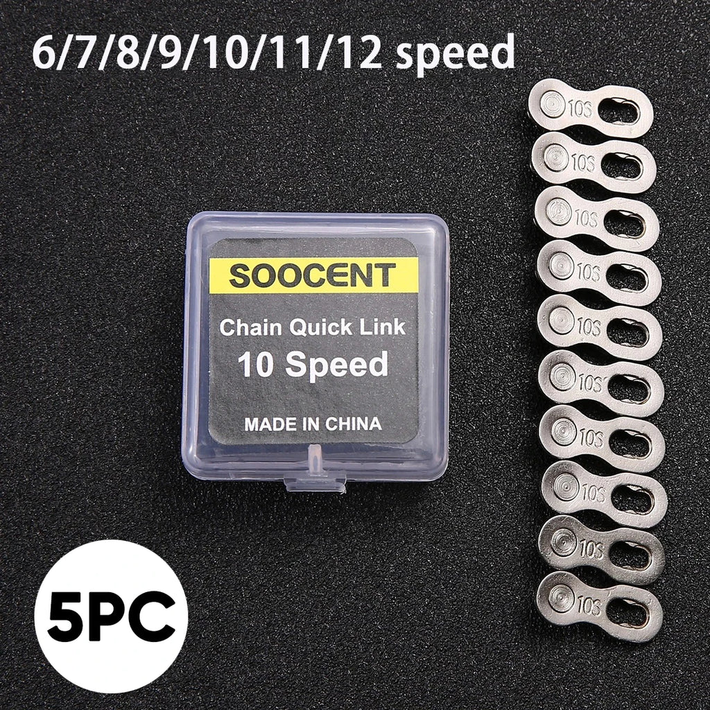 5 Pairs Bike Chain Quick Links 6–12 Speed Connectors Bicycle Chain Connector Nixie