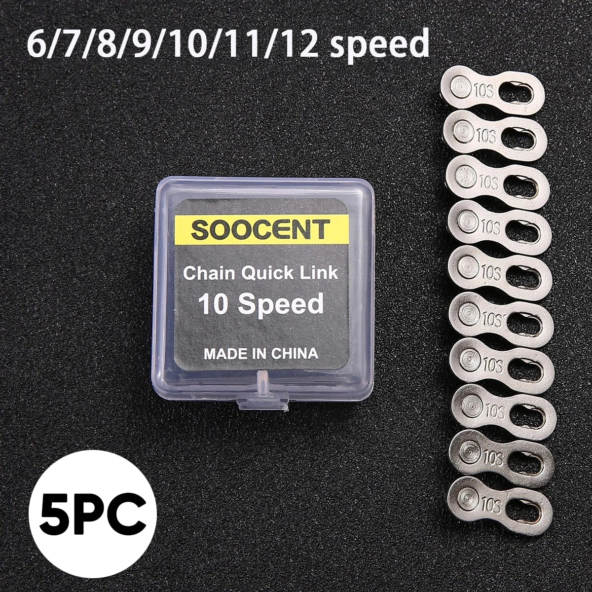 5 Pairs Bike Chain Quick Links 6–12 Speed Connectors Bicycle Chain Connector Nixie