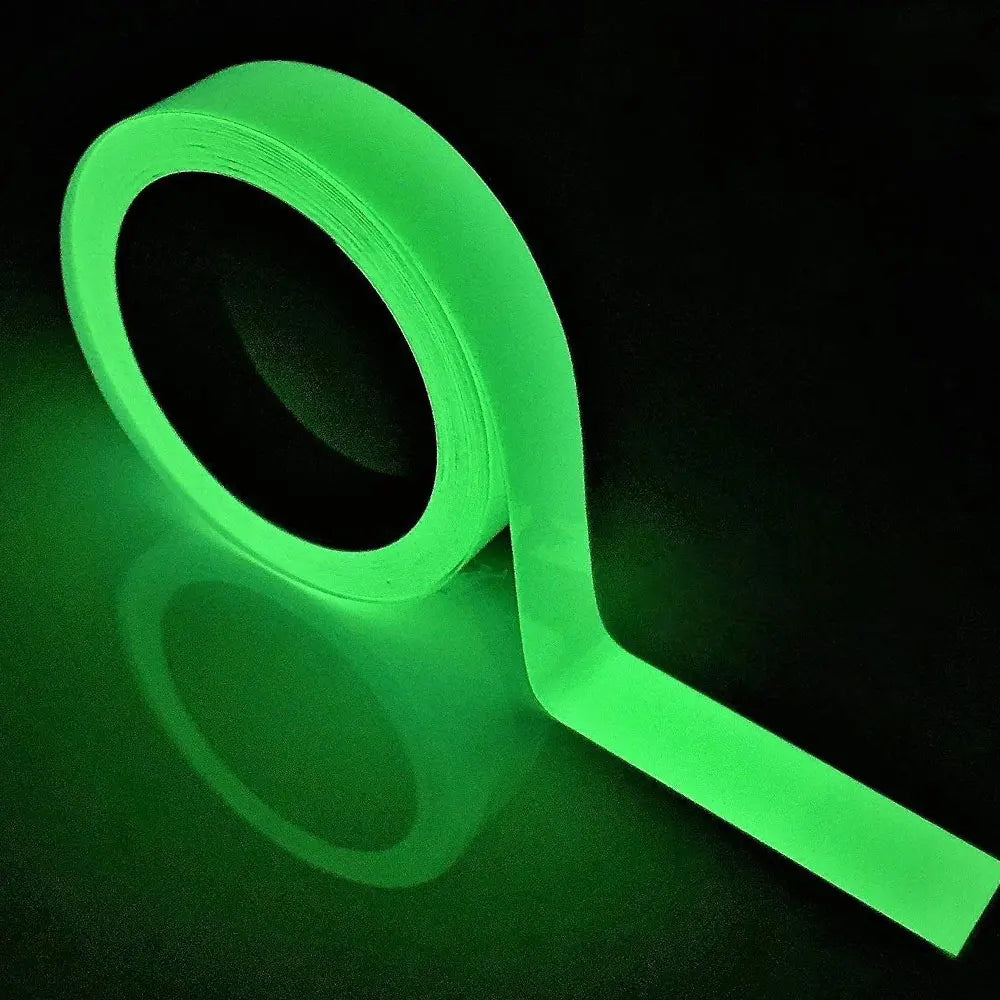 Glow In The Dark Self-Adhesive PVC Safety Warning Tape Glow Safety Tape Nixie Green 2CMX3M