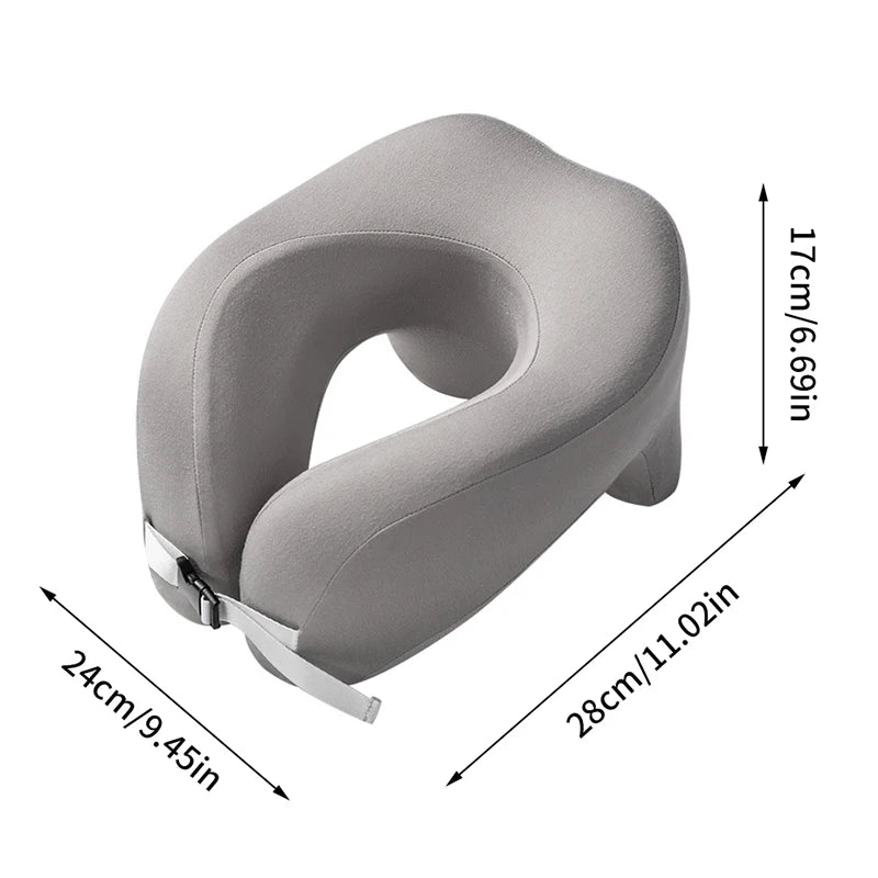 U-Shape Memory Foam Travel Neck Pillow – Airplane & Office Travel Neck Pillow Nixie