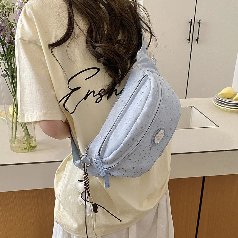 Japanese Star Print Crossbody Chest Bag – Cute Waist Pack Crossbody Chest Bag Nixie