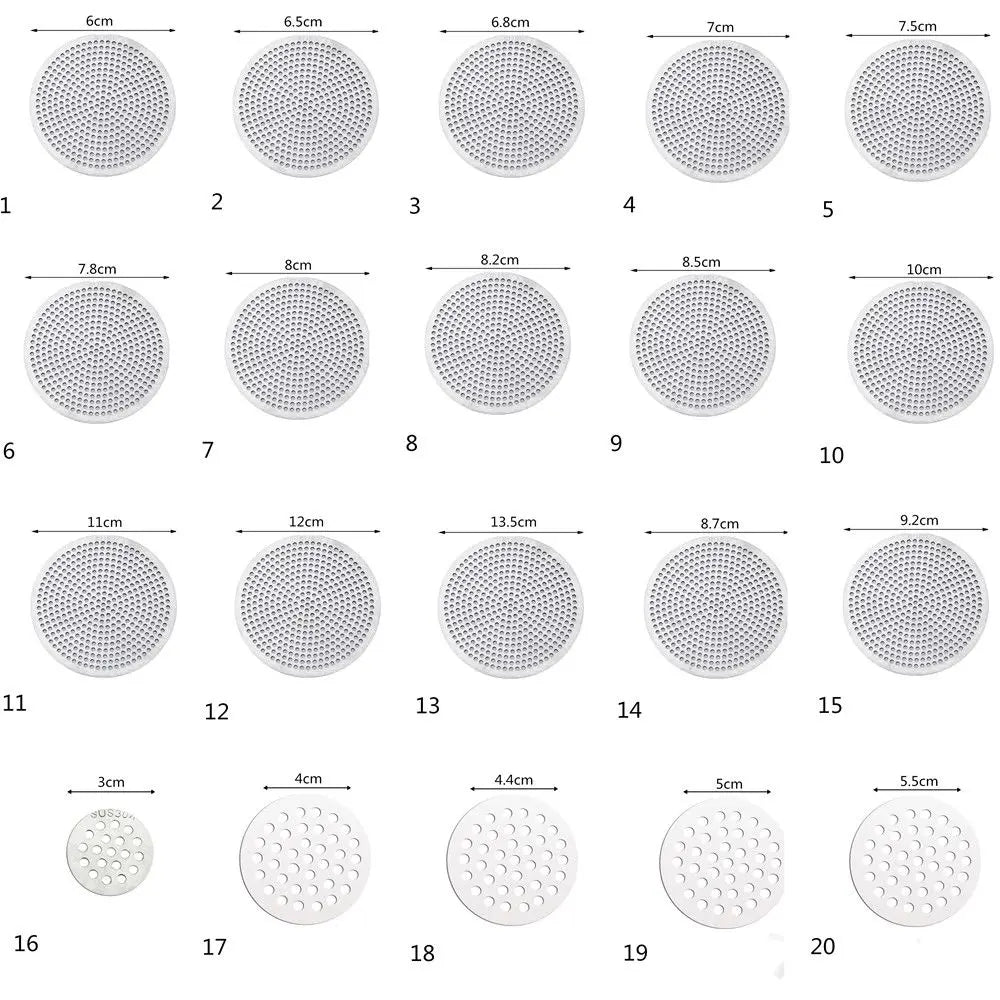 304 Stainless Steel Shower Drain Cover & Hair Catcher 3"