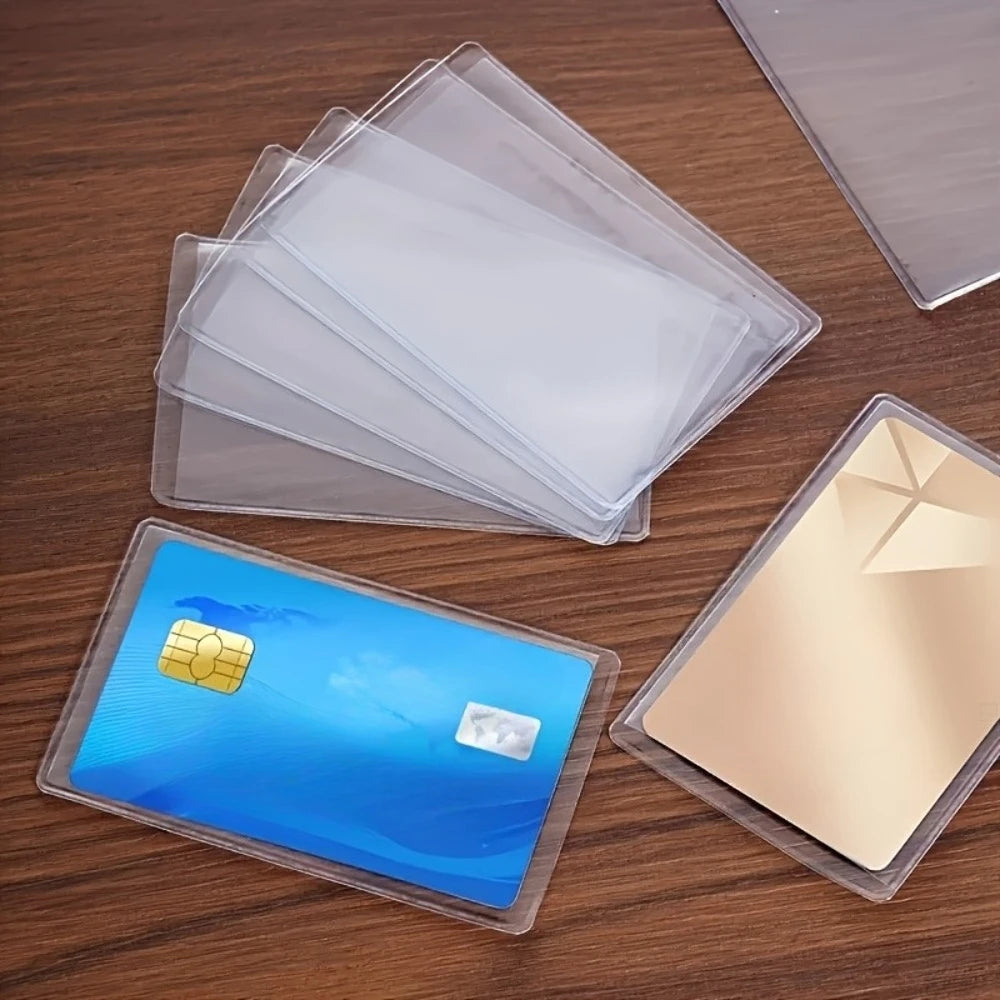 10PCS PVC Card Protectors for Credit, ID & Medical Cards Card Protector Sleeves Nixie