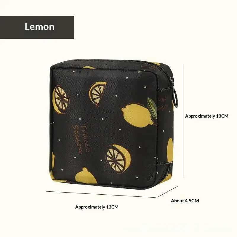 Portable Sanitary Pad Storage Pouch – Cute Cartoon Organizer Organizer Pouch Nixie G