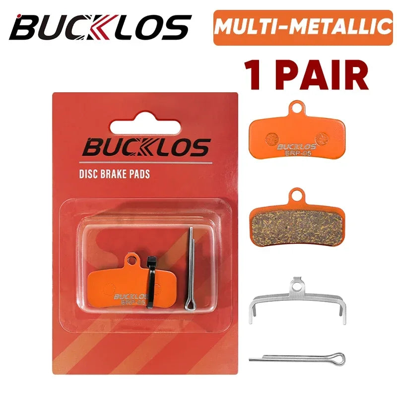 BUCKLOS MTB Disc Brake Pads Shimano D02S N03A M8020 M9120 Disc Brake Pads Nixie Multi-Metallic 1Pair