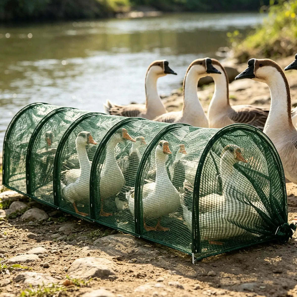 Foldable Chicken Tunnel – Expandable Outdoor Poultry Run Chicken Tunnel Run Nixie