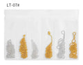 3D Metal Chain Tassel Nail Art Decorations – 6-Grid Pack Nail Art Decorations Nixie LT-07
