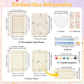 DIY Unfinished Wood Picture Frame Kit – 24 Frames, Paint & Brushes DIY Craft Kit Nixie 24 Main Image Style