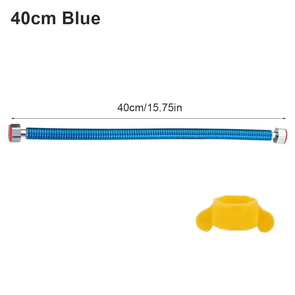 304 Stainless Steel Flexible Water Heater Hose 20–50cm Flexible Water Hose Nixie 40cm blue