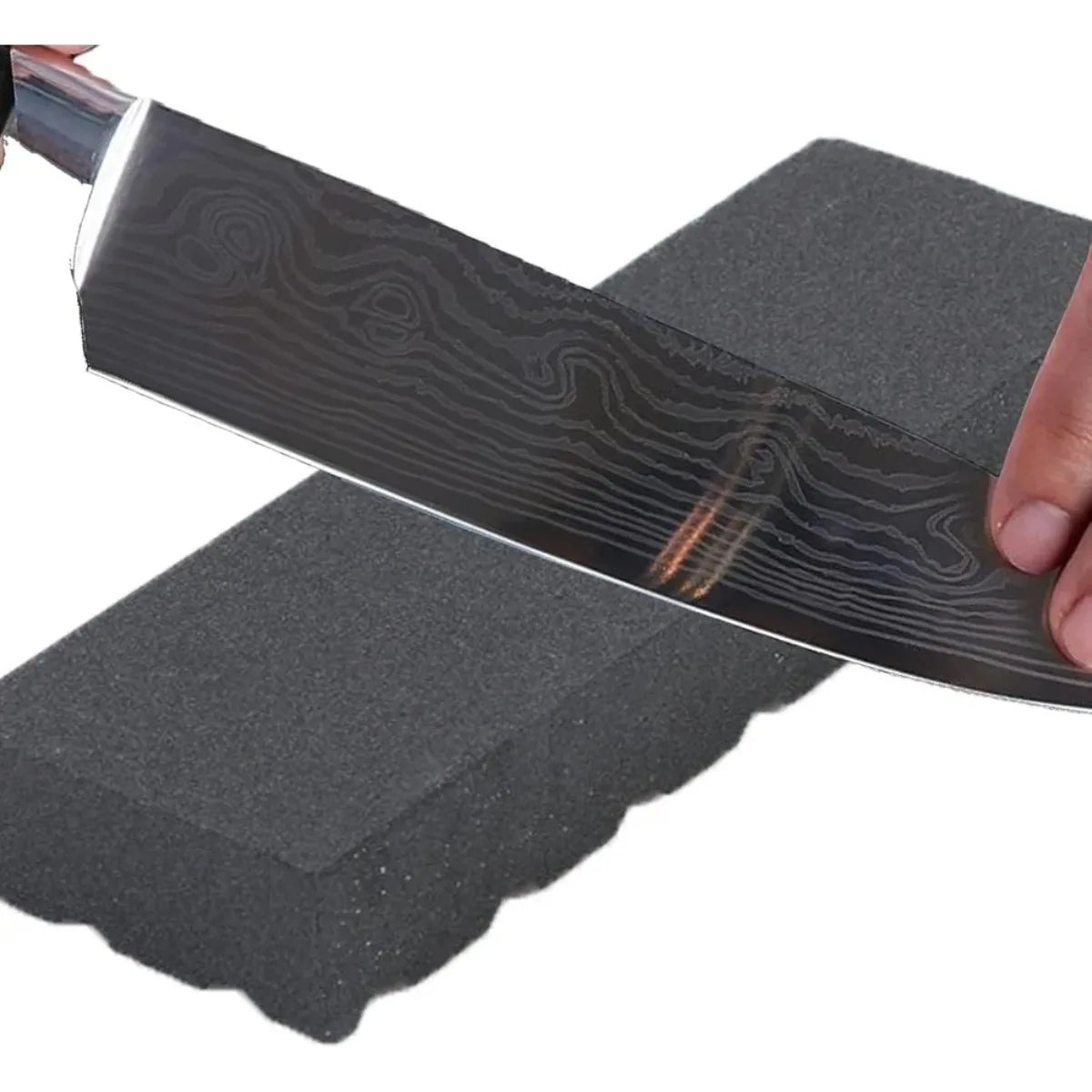 Double-Sided Whetstone Knife Sharpening Stone 18x6cm Non-Slip Knife Sharpening Stone Nixie