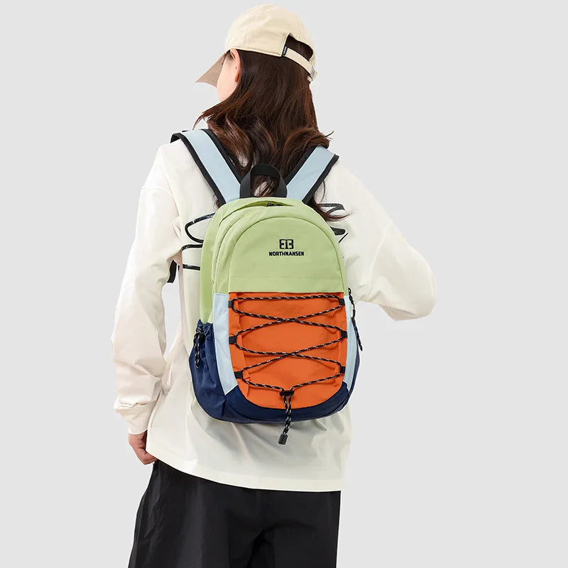 Japanese Minimalist Color-Block Backpack | Large Laptop Travel Bag Travel Backpack Nixie