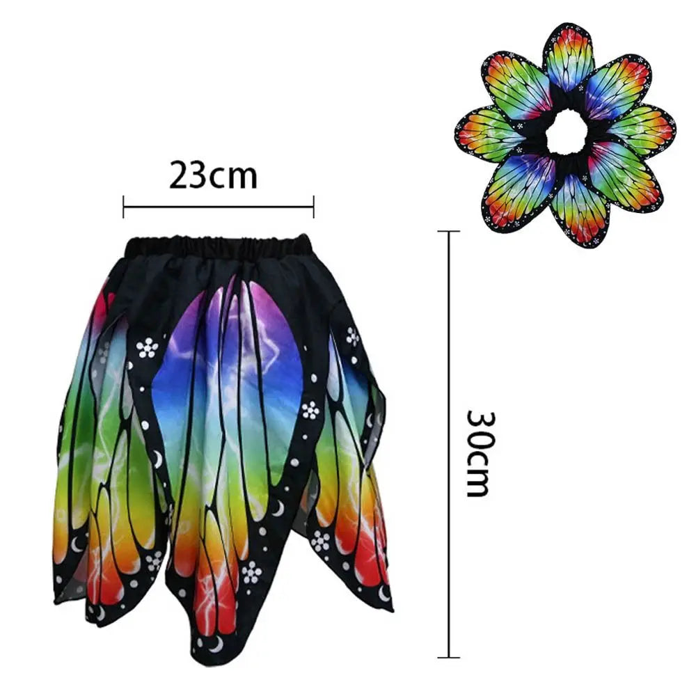Chiffon Butterfly Wings Cape Shawl – Kids Costume & Party Prop Butterfly Costume Cape Nixie