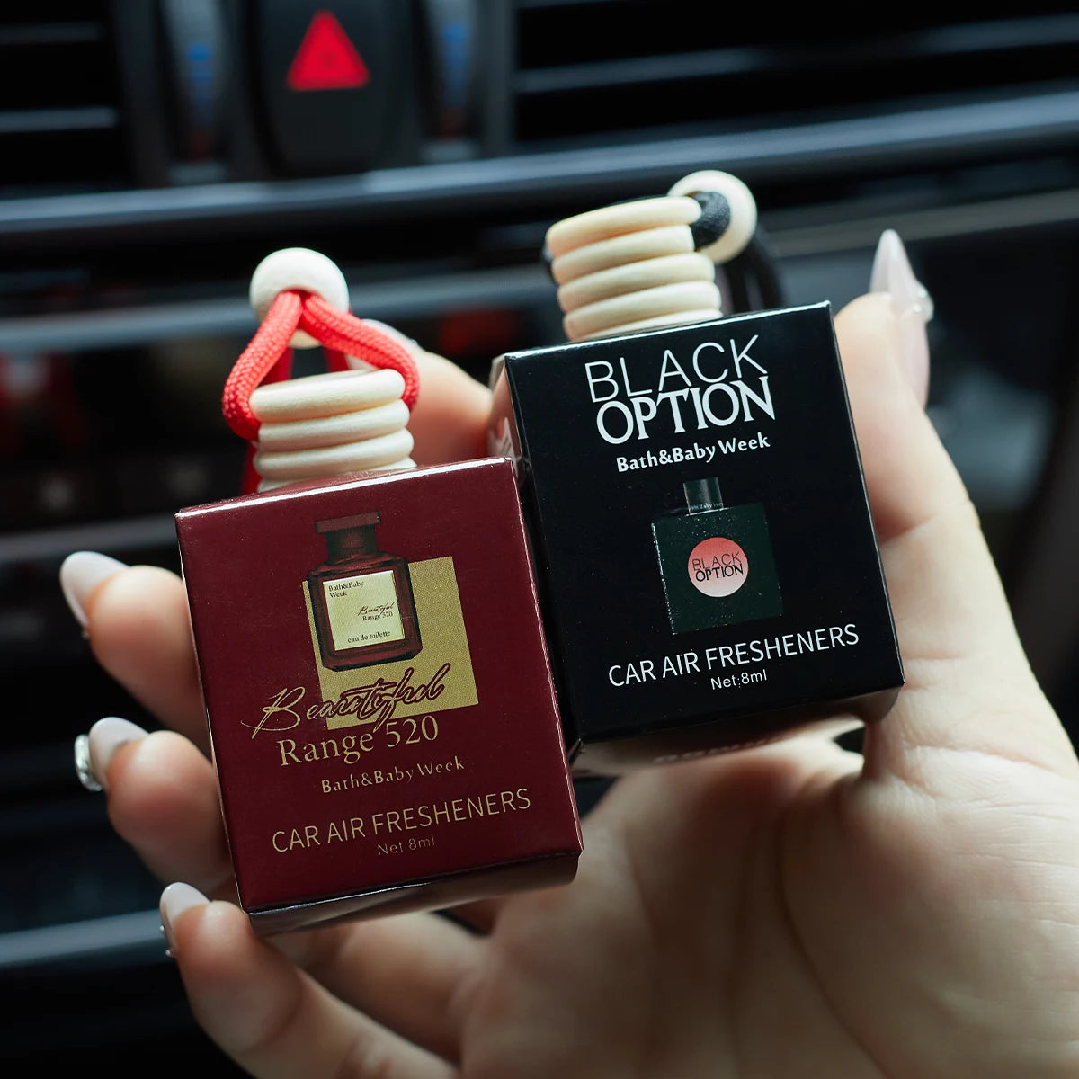 Car Air Freshener Rope Fragrance – Long-Lasting Glass Perfume Car Air Freshener Nixie