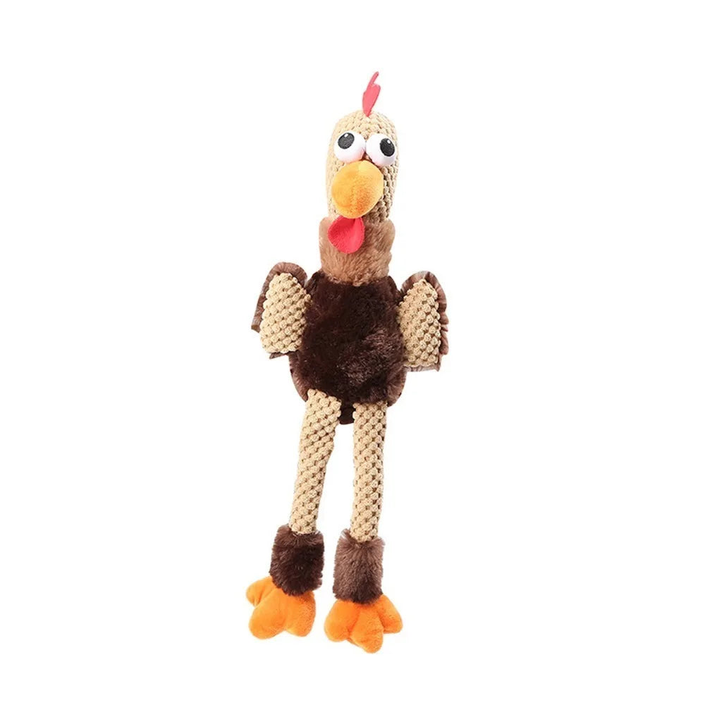 Turkey Squeaky Plush Dog Toy – Soft Stuffed Chew Toy for Puppies Plush Dog Toy Nixie Pet Plush Toy