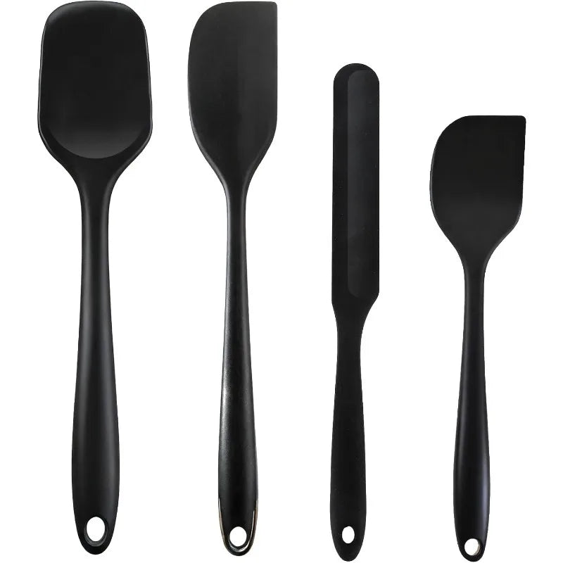 4-Piece Silicone Cooking Utensil Set – Heat-Resistant Spatulas Silicone Spatula Set Nixie