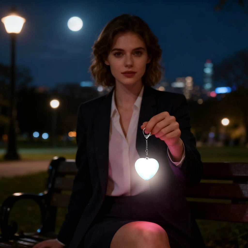 Heart-Shaped LED Purse Light | Rechargeable Touch Sensor Bag Lamp
