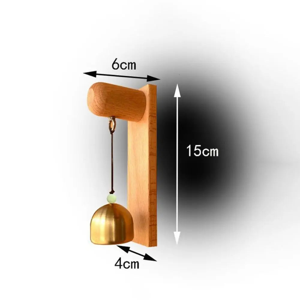 Wooden Door Bell Wind Chime – Japanese Style Shopkeeper Bell Decorative Door Bell Nixie