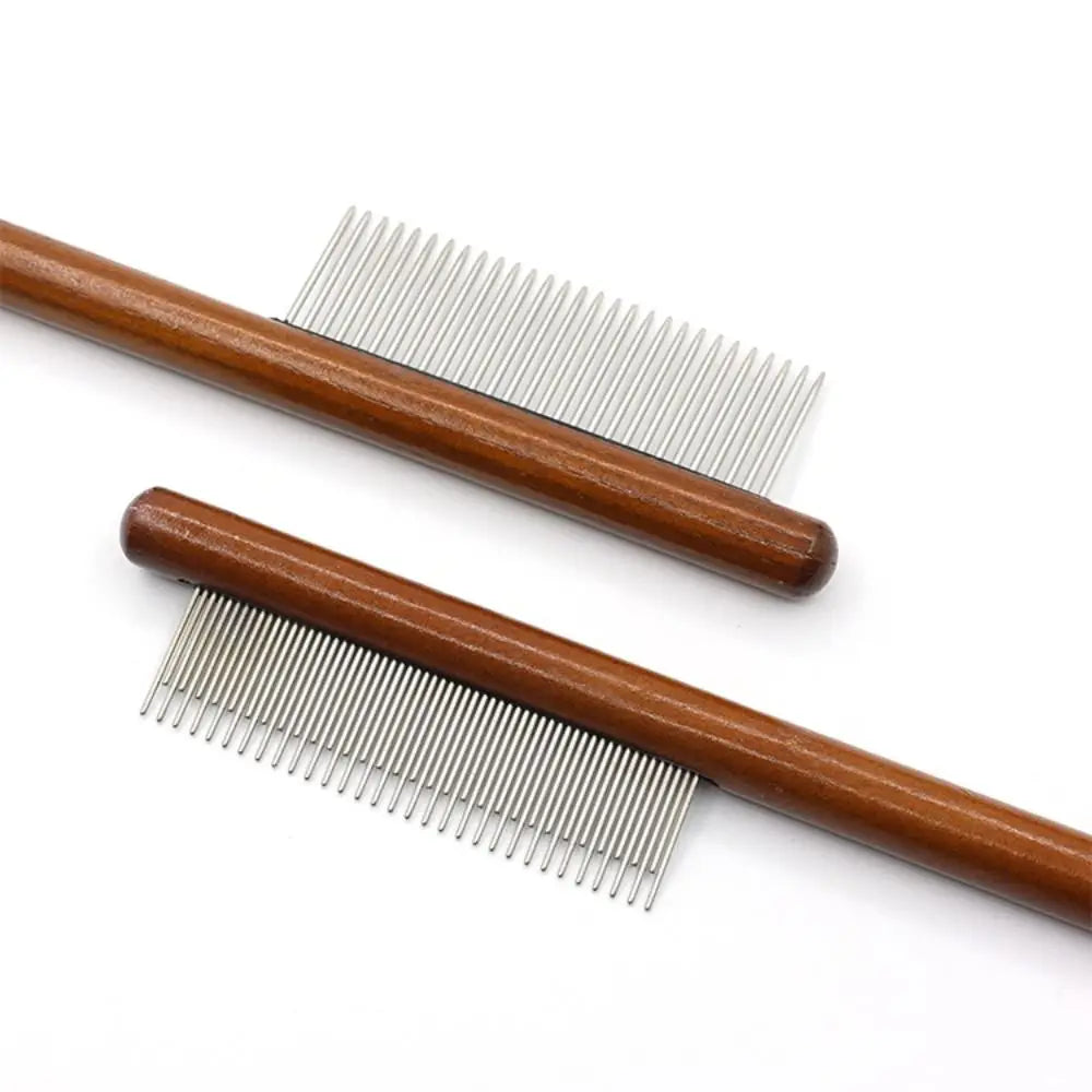 Long Hair Cat & Dog Pin Grooming Comb – Detangle & Deshed Pet Grooming Comb Nixie