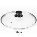 Universal Tempered Glass Pot Lid – Anti-Scald Knob, 10 Sizes Glass Pot Lid Nixie Diamerter 12cm