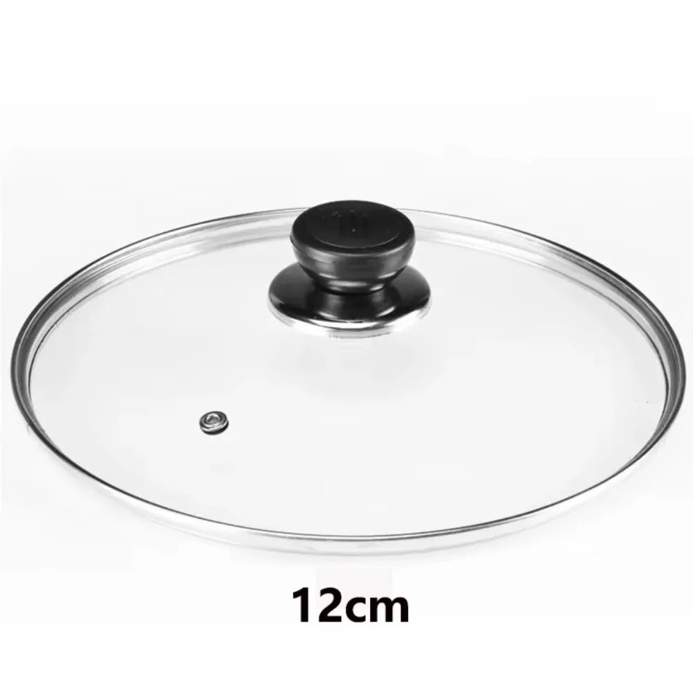 Universal Tempered Glass Pot Lid – Anti-Scald Knob, 10 Sizes Glass Pot Lid Nixie Diamerter 12cm