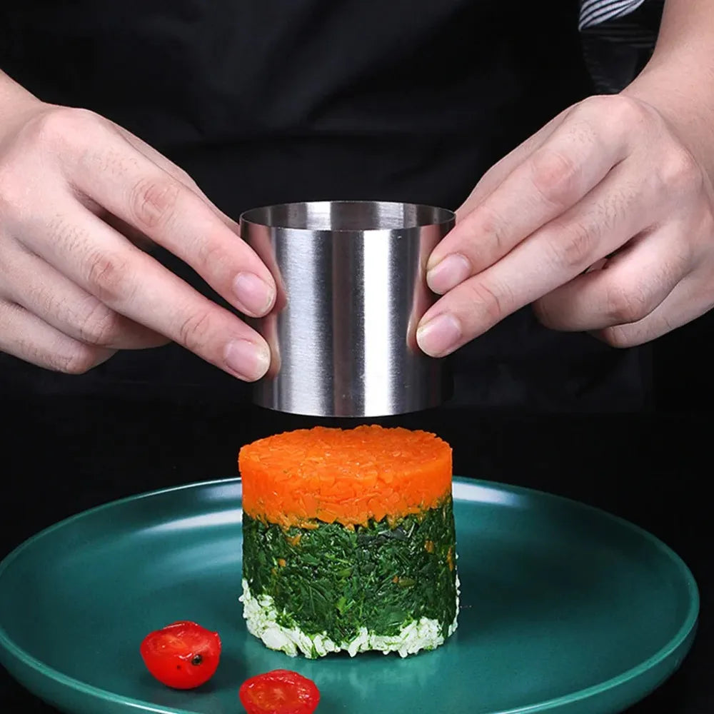 Round Stainless Steel Mold – Sushi, Onigiri & Mousse Cake