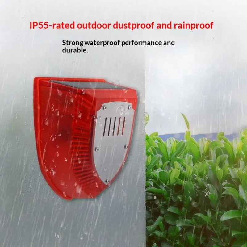 Solar Motion Alarm Light – Siren, Strobe & Animal Deterrent IP65 Solar Security Alarm Nixie