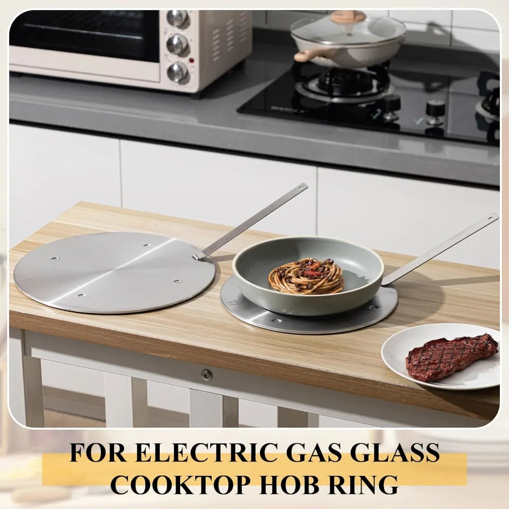 Stainless Steel Heat Diffuser Plate with Detachable Handle Heat Diffuser Plate Nixie