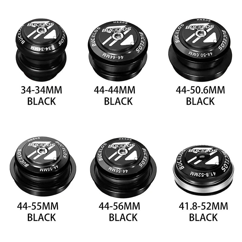 BUCKLOS Bike Headset 34-56mm Sealed Bearing MTB Road Bicycle Bicycle Headset Nixie