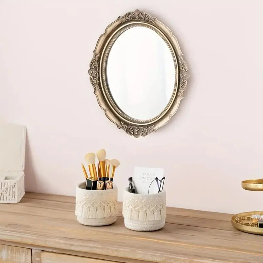 Cotton Rope Tassel Desktop Storage Basket – Pen & Organizer Desktop Storage Basket Nixie
