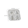 Christmas Silicone Mold – Resin Gypsum Snowflake & Elk DIY Craft Silicone Craft Mold Nixie 03