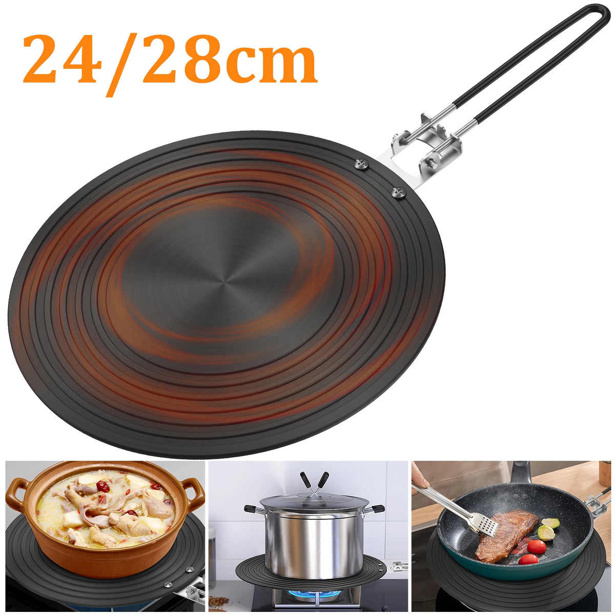 Aluminum Alloy Heat Diffuser Plate – Non-Slip Simmer Plate Heat Diffuser Plate Nixie