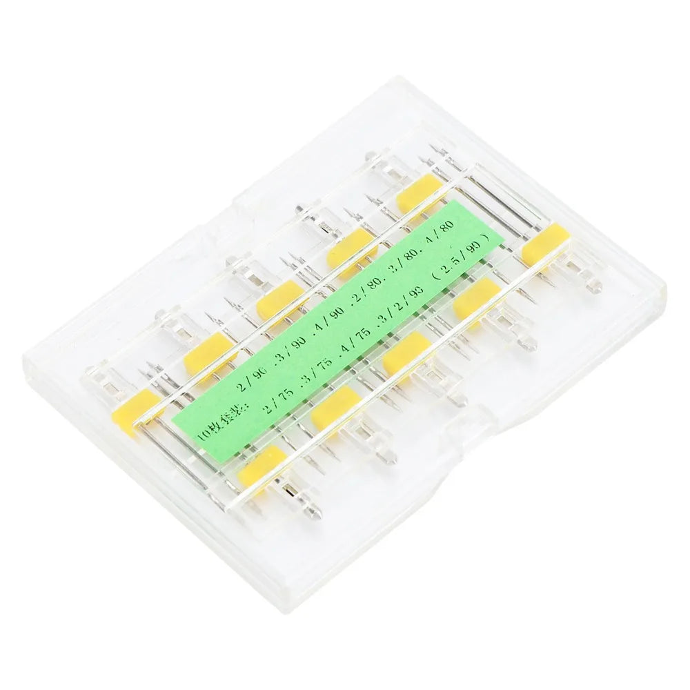 10Pcs Universal Twin Needles for Sewing Machines – High Carbon Sewing Machine Needles Nixie