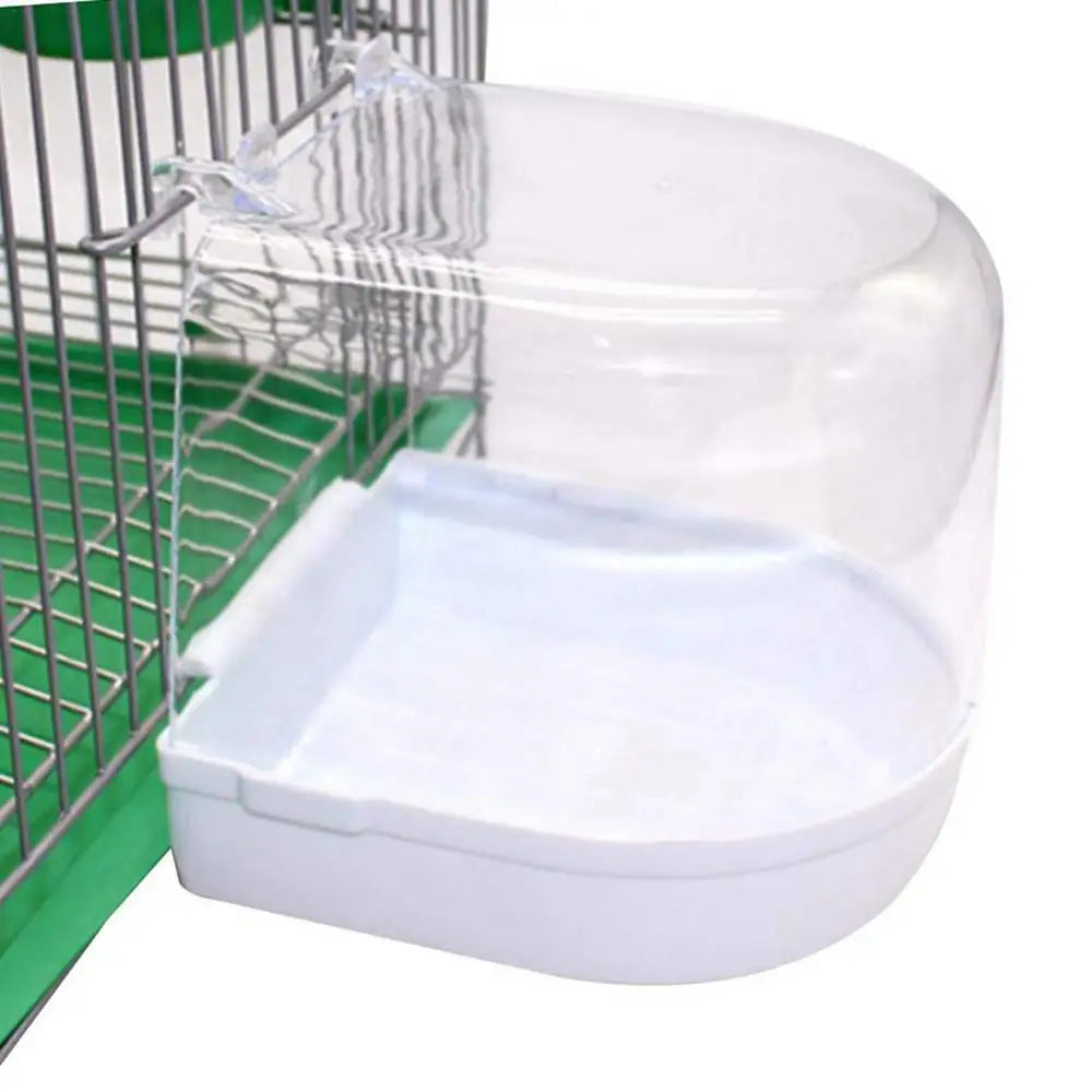 Transparent Hanging Bird Bath Tub for Parrots & Small Birds Bird Bath Tub Nixie