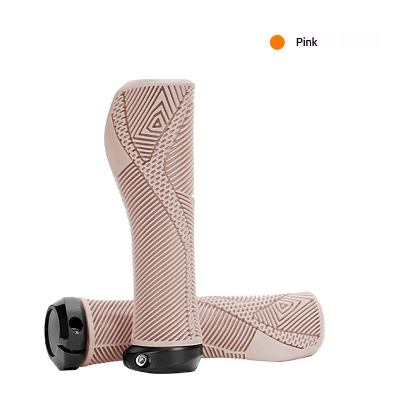 ENLEE Ergonomic MTB Bike Handlebar Grips – Anti-Slip, Shockproof Bike Handlebar Grips Nixie Pink