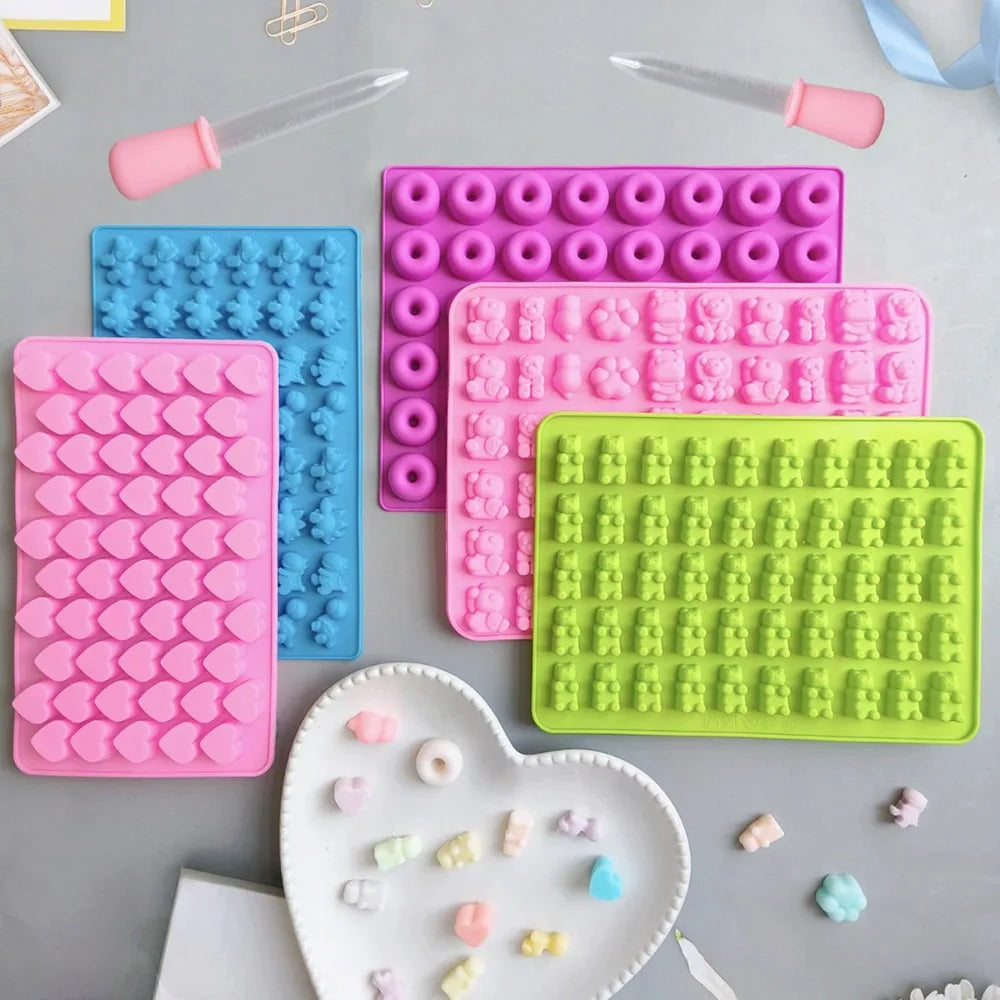 Silicone Gummy & Chocolate Molds – Nonstick DIY Baking Molds Silicone Baking Mold Nixie