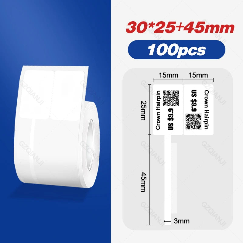 Niimbot Thermal Label Roll for B1 B21 B3S – Waterproof Stickers Thermal Label Roll Nixie ZB30-70mm
