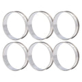 6-Piece Stainless Steel Crumpet Rings – Open Bottom Baking Molds