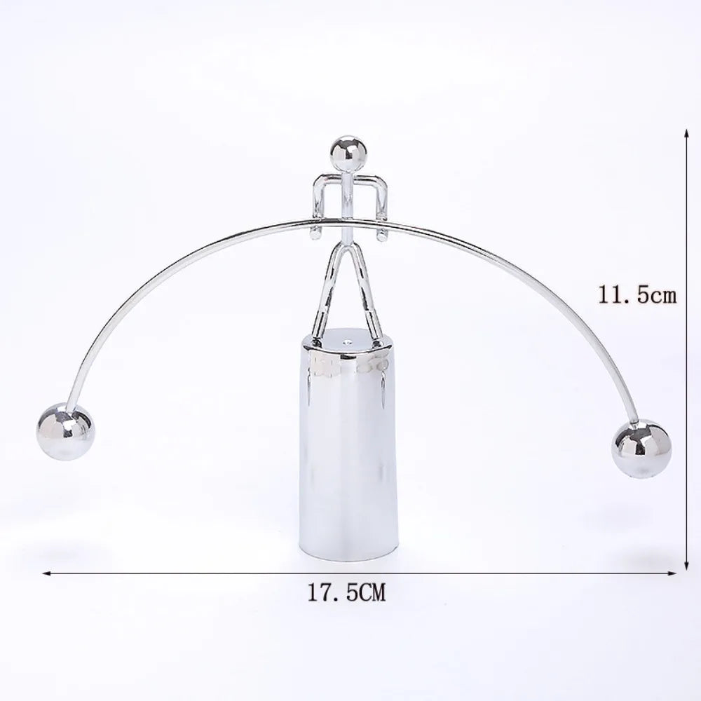 Stainless Steel Pendulum Cradle Kinetic Desk Decor Toy