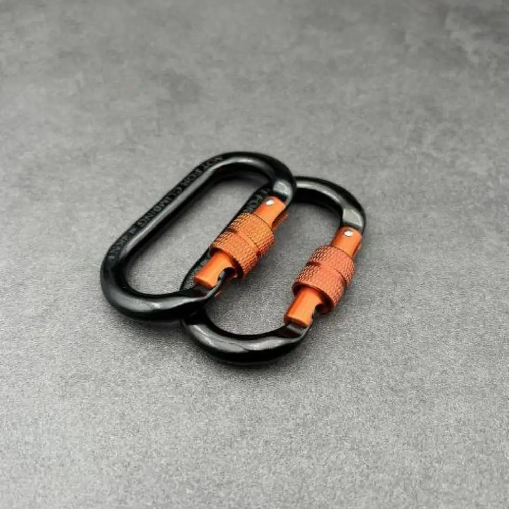 Aluminum D-Shape Safety Carabiner 4KN 12KN 25KN Climbing Lock Safety Carabiner Nixie