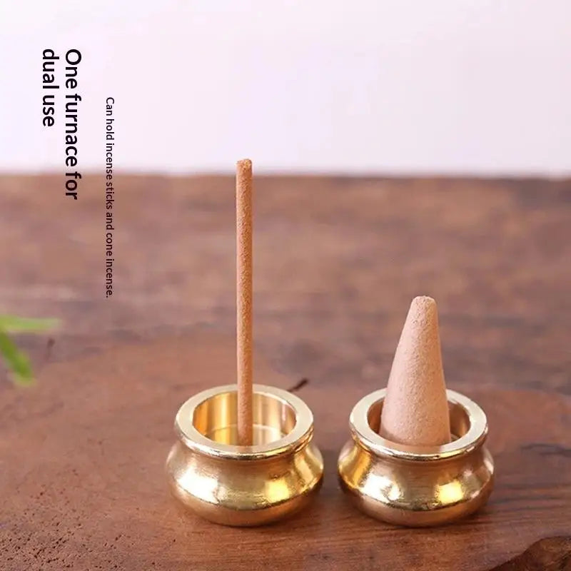 Copper Brass Incense Holder Censer Ash Catcher Home Decor Incense Holder Censer Nixie