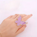 Irregular Resin Nail Art Mixing Palette with Ring – Gel Blending Tool Nail Art Palette Nixie PURPLE