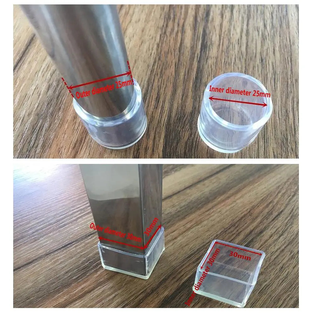 4-Pack Silicone Chair Leg Caps – Non-Slip Floor Protectors Furniture Leg Protectors Nixie