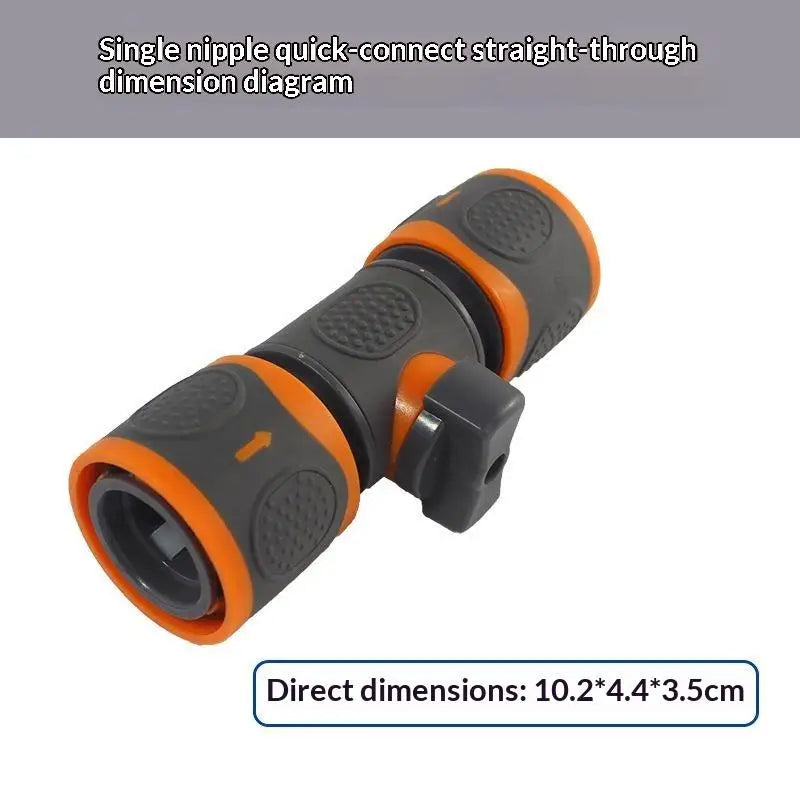Garden Hose Quick Connector with Shut-Off Valve | 1/3 Pcs Hose Quick Connector Nixie A2