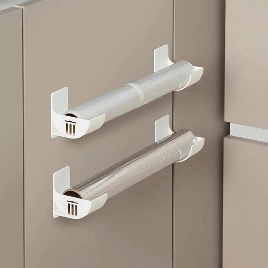 No-Drill Wall Mount Roll Storage Rack – Adjustable Kitchen Organizer Kitchen Roll Storage Rack Nixie
