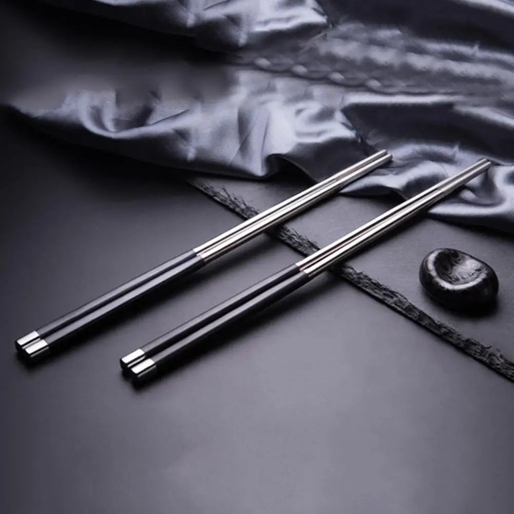 Reusable Stainless Steel Chopsticks – Japanese & Korean Style Reusable Chopsticks Nixie